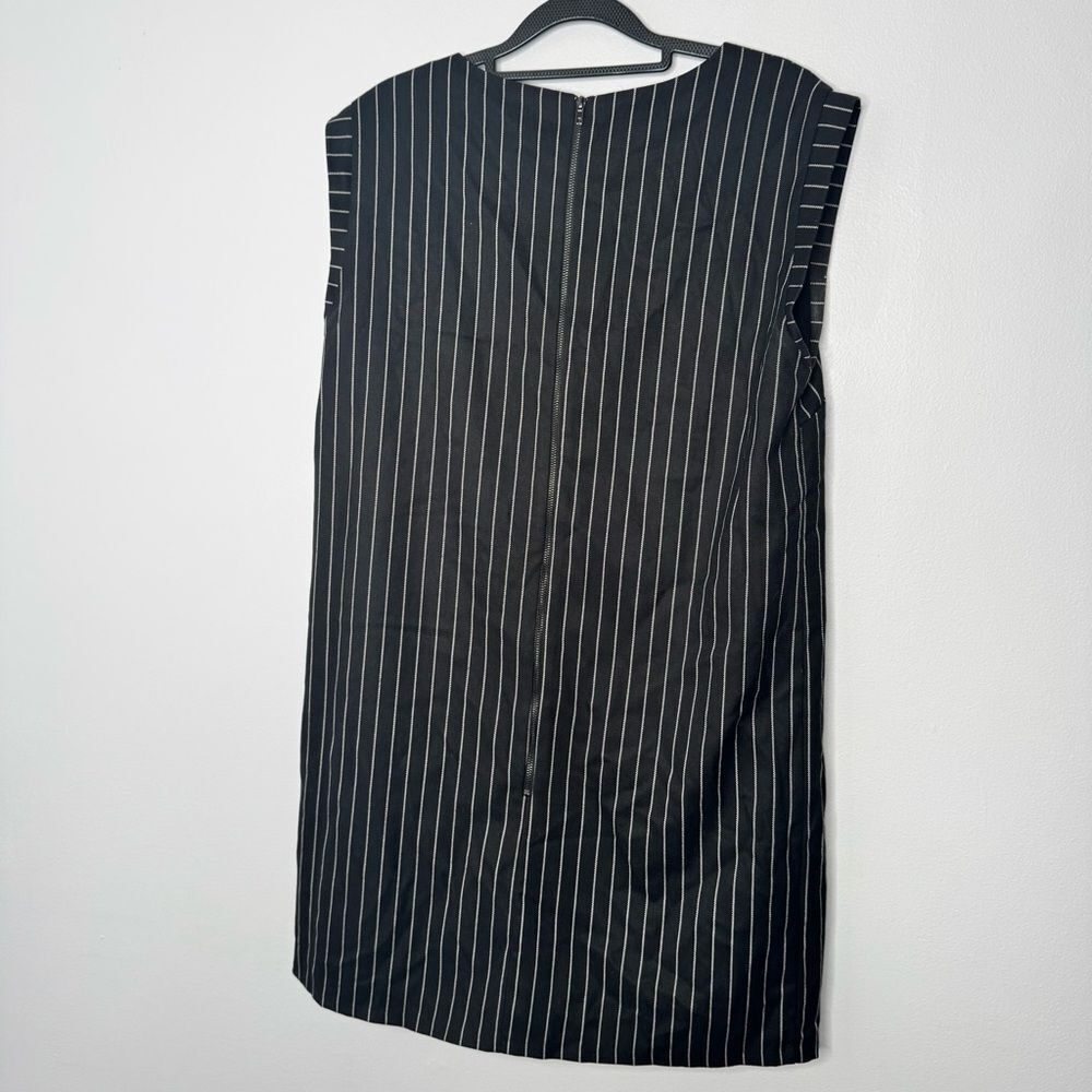 Line & Dot black and white pinstripe drop waist dress size large - Picture 6 of 6